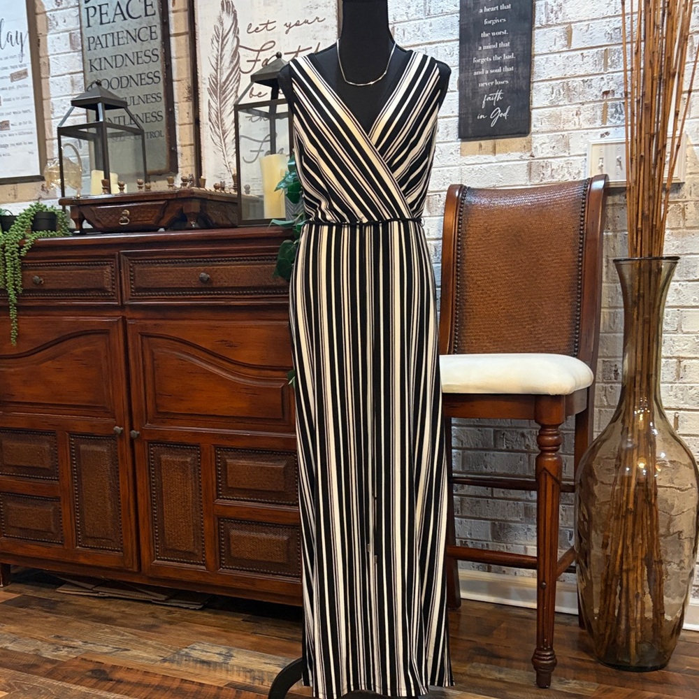 White House Black Market Striped Maxi Dress